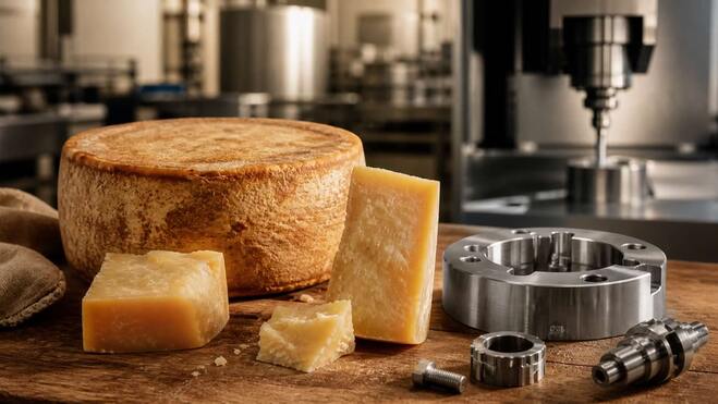 Käse & Präzision: Wie CNC Fräsen moderne Käsereien unterstützt